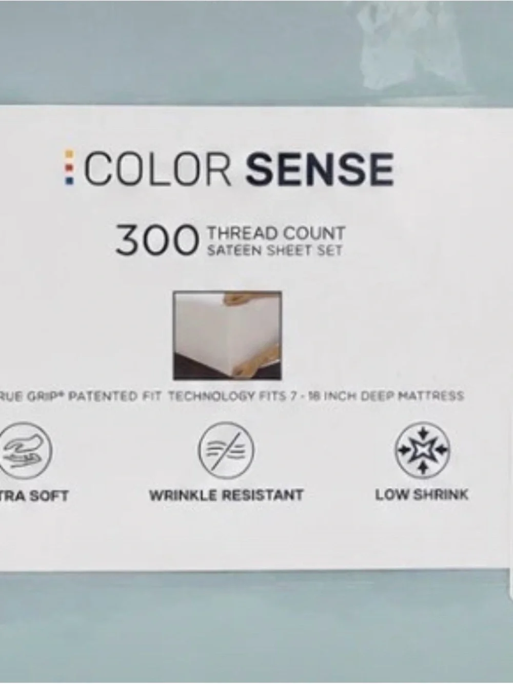 KING 300-Thread Count Sateen Sheet Set -Teal